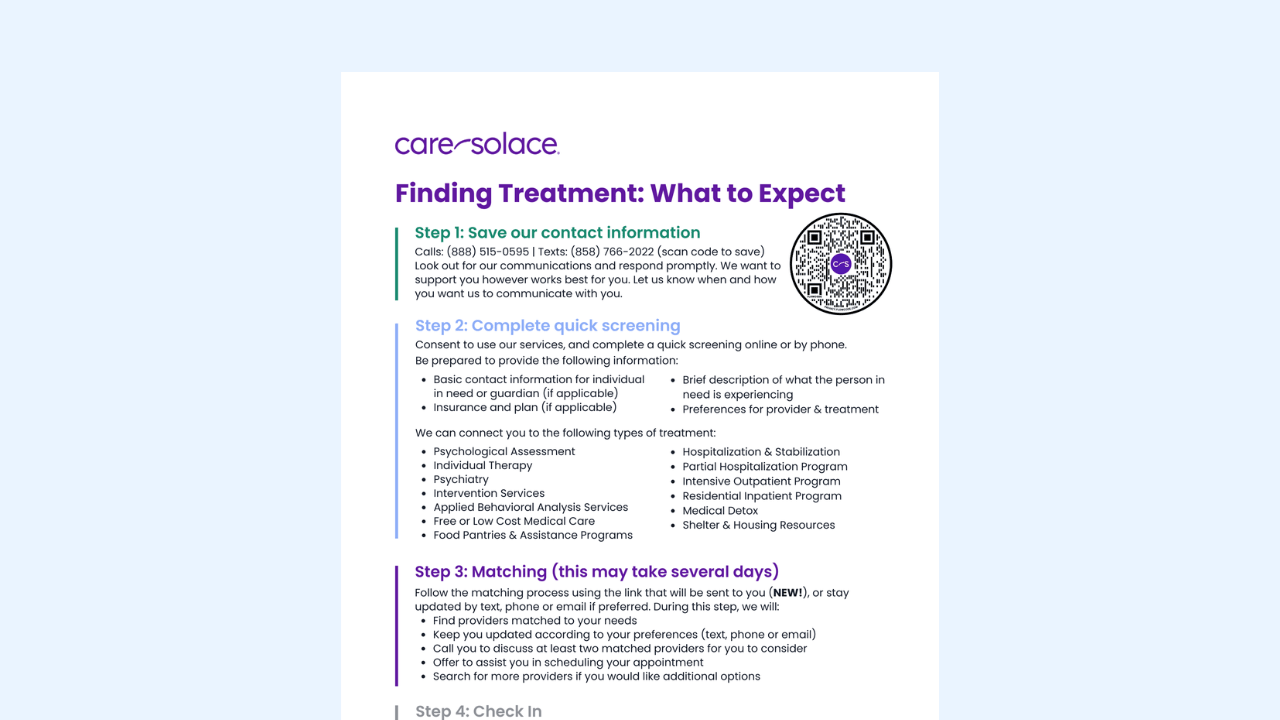 What to Expect from Care Solace