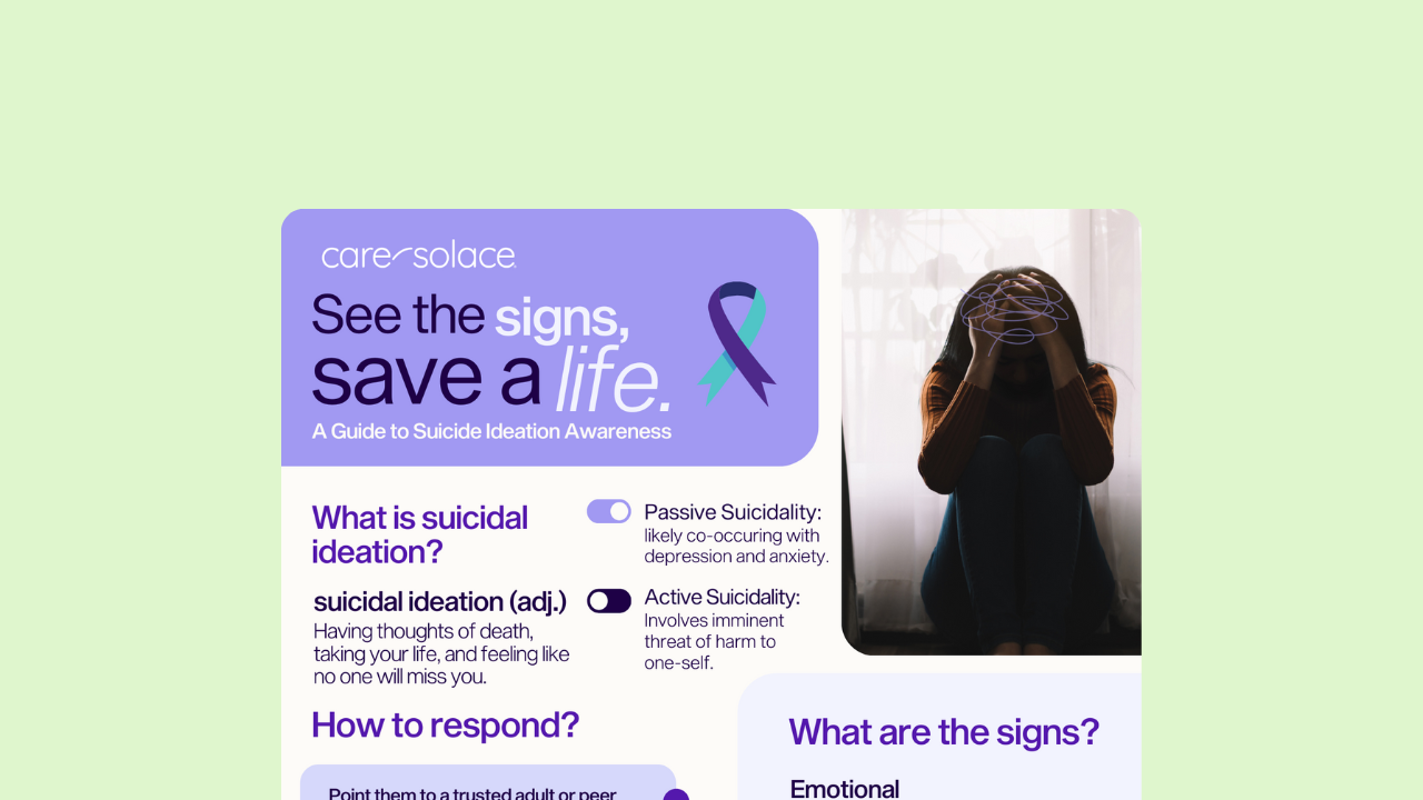 Suicide prevention flyer